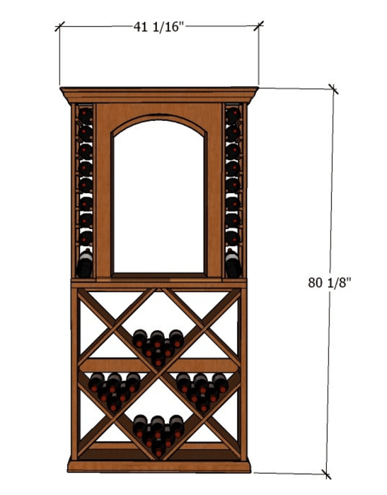 3 Foot Wine Cellar Storage System | 128 Bottle Capacity - Alpha Hideout