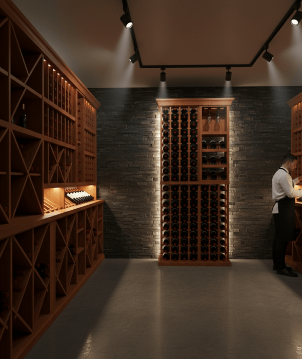 3 Foot Wine Cellar Storage System | 131 Bottle Capacity - Alpha Hideout