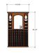 4 Foot Wine Cellar Storage System | 124 Bottle Capacity - Alpha Hideout