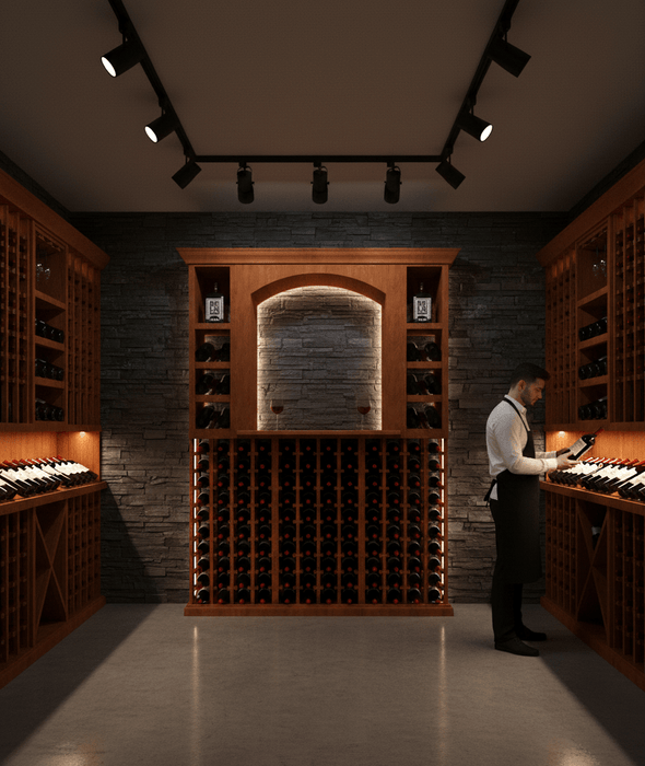 4 Foot Wine Cellar Storage System | 124 Bottle Capacity - Alpha Hideout