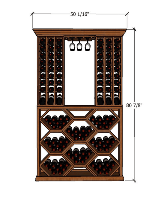 4 Foot Wine Cellar Storage System | 179 Bottle Capacity - Alpha Hideout