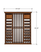 6 Foot Wine Cellar Storage System | 208 Bottle Capacity - Alpha Hideout