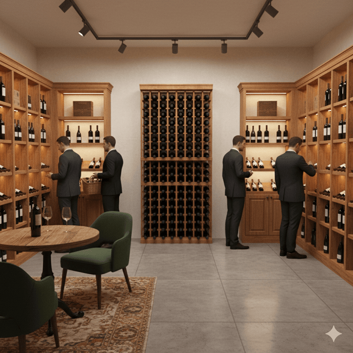 8 Column 7ft Wine Rack Kit | Holds 168 Bottles - Alpha Hideout