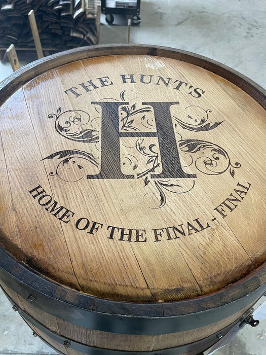 Premium Whiskey Barrel Cabinet