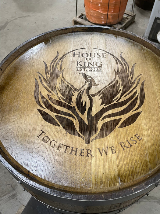 Premium Whiskey Barrel Cabinet