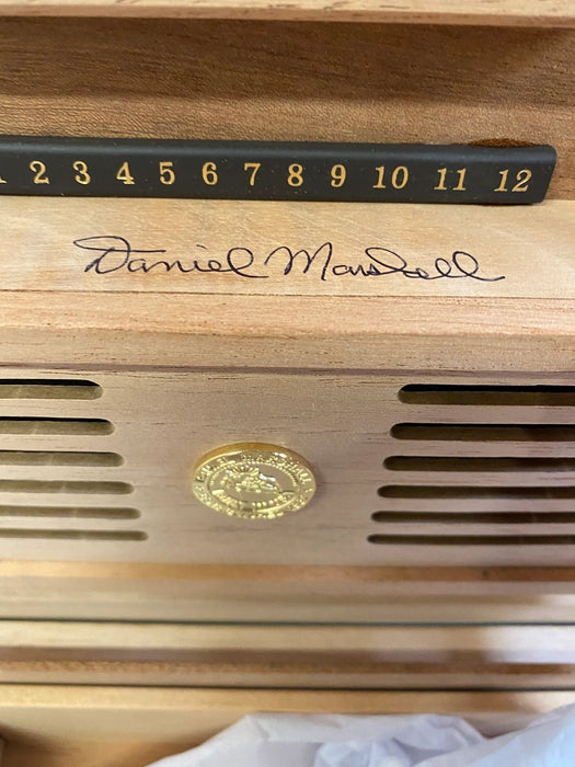 Autographed Daniel Marshall Limited Edition Treasure Chest Humidor in Precious Burl - Alpha Hideout