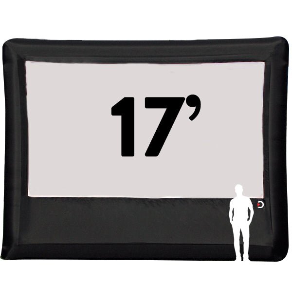 Elite Outdoor Movies 17' Professional Outdoor Cinema System - Outdoor Inflatable Movie Screen - Alpha Hideout