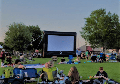 Elite Outdoor Movies Professional 20' Inflatable Screen - Alpha Hideout