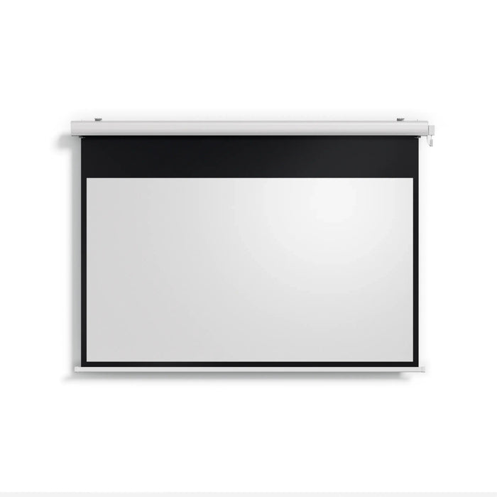 Valerion Backyard Weather Proof Motorized Drop Down Matte White Screen - Alpha Hideout