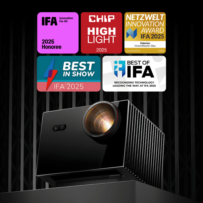 Valerion VisionMaster Max | Professional Grade 4K Home Theater Projector - Alpha Hideout