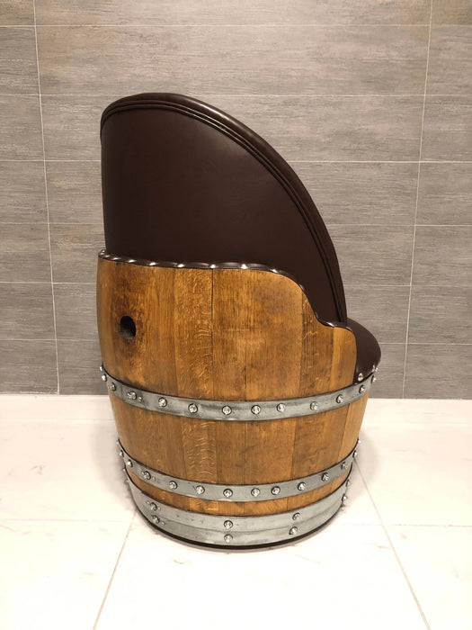 Wine Barrel Full Round Coffee Table Set - Alpha Hideout