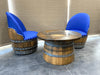 Wine Barrel Full Round Coffee Table Set - Alpha Hideout