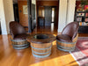 Wine Barrel Full Round Coffee Table Set - Alpha Hideout